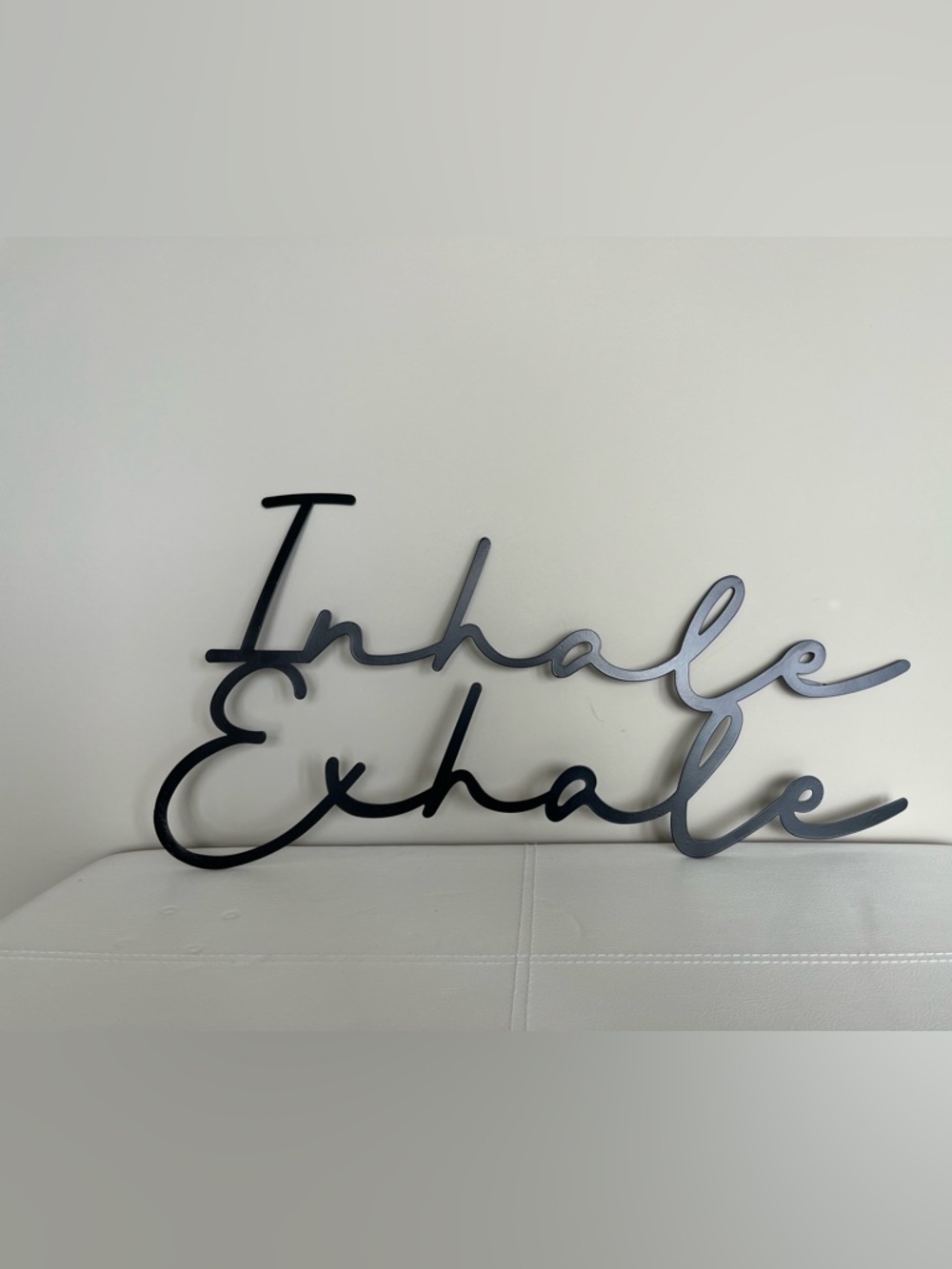 Inhale Metal Sign Wall Decor
